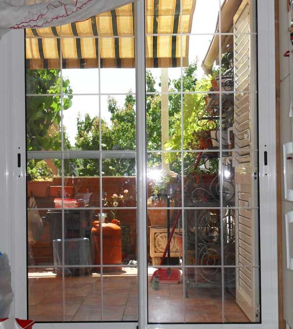 puerta terraza aluminio