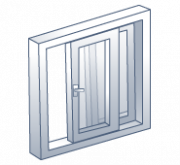 Puerta corredera tradicional